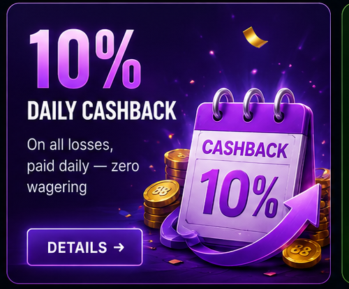 Daily Cashback 10 percent on losses