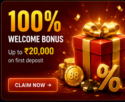 Welcome Bonus 100 percent up to 20000 BDT